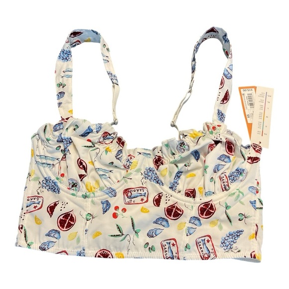 Colsie Other - NWT Colsie Berry Red Corset Bra Size XS